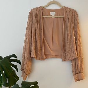 Club Monaco Vintage Cropped Beaded Jacket size medium